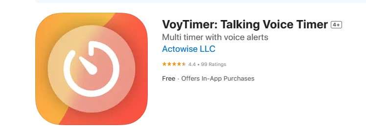 (ios) VoyTimer: Talking Voice Timer