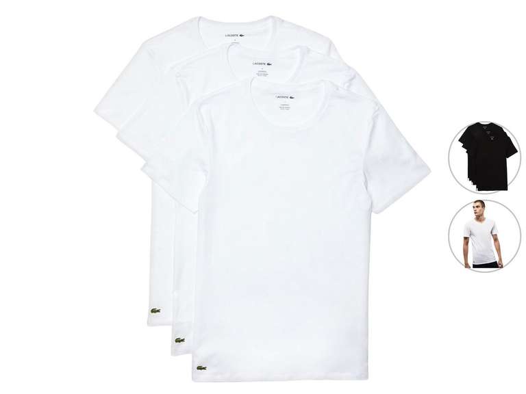 3x Lacoste Basic T-Shirt (ronde of V-hals) voor €23,95 @ iBOOD