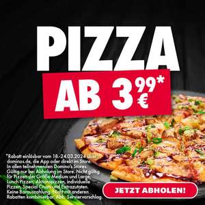 [Grensdeal] Domino's classic pizza 3,99 duitsland (Alleen afhalen) classic 25cm