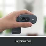 Logitech C270 HD Webcam, HD 720p/30fps, breedbeeld HD-video-oproep, HD lichtcorrectie, ruisonderdrukkende microfoon