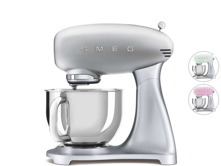 Smeg Keukenmachine SMF02 (zilver) voor €199,95 @ iBOOD