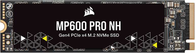 Corsair MP600PRO NH PCIe 4.0 NVMe M.2 SSD, 4 TB SSD (CSSD-F4000GBMP600PNH, PCIe Gen 4.0 x4, NVMe 1.4, M.2 2280)