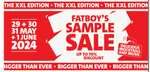 Fatboy Sample Sale 29 mei - 1 juni 2024