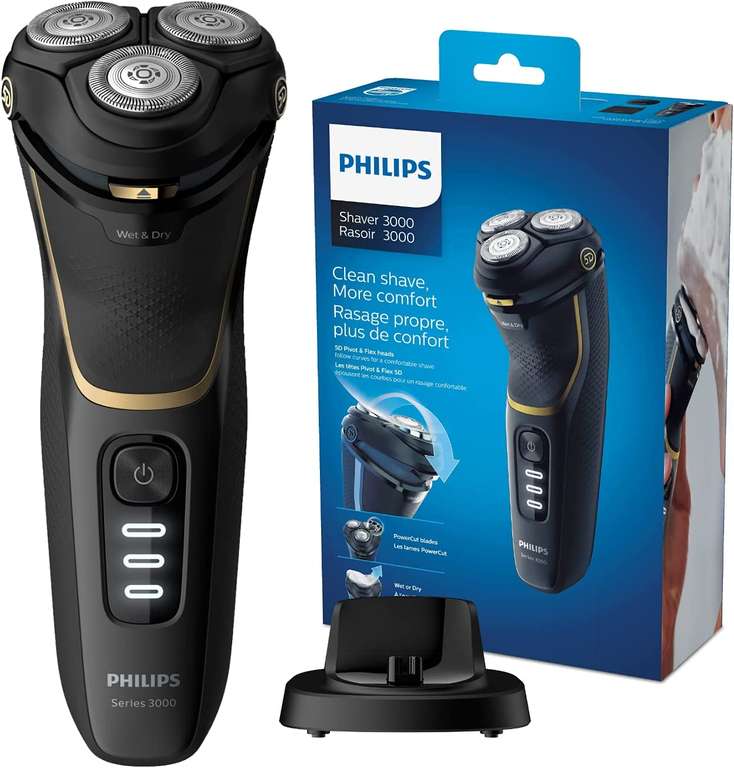 Philips S3333/54 Philips Wet & Dry Scheerapparaat (series 3000) voor €69,95 @Expert