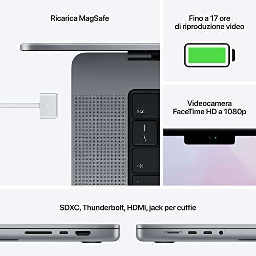 Apple MacBook Pro (2021) 14.2" - M1 Pro - 16 GB - 512 GB - Grijs