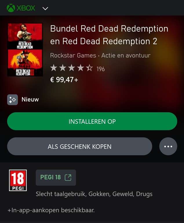 Red Dead Redemption + Red Dead Redemption 2 - Bundel XBOX VPN Argentinië