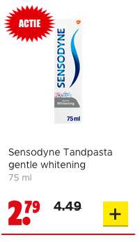 Diverse Sensodyne tandpasta voor € 2,79 per stuk