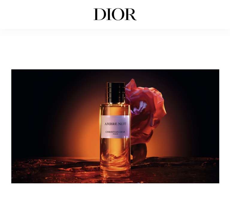 Gratis sample Christian Dior La Collection Privée Ambre Nuit