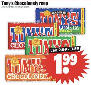 Tony's Chocolonely reep 180 gram