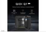 QIDI Tech Q1 Pro 3D Printer, Dubbele Z-Motoren, 60℃ Kamerwarmte, 350°C Print, Tri-Metaal Hot-End, Automatisch Nivelleren