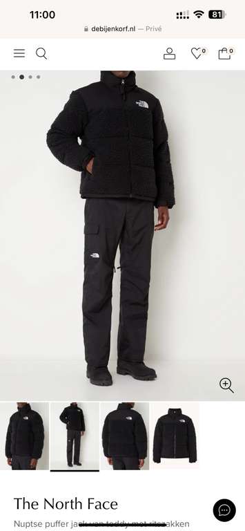 The North Face puffer jack teddy