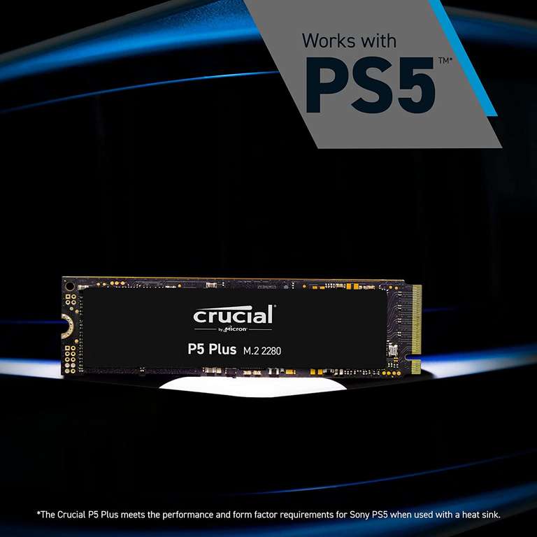 Crucial P5 Plus CT1000P5PSSD8 1TB SSD (M.2, PCIe 4.0, 3D NAND, NVMe)