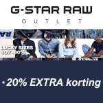 G-Star outlet: kortingen tot -80% & 20% extra + nieuwe items toegevoegd