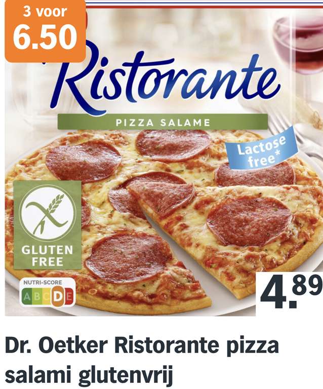 Dr. Oetker Ristorante glutenvrij Pizza’s 3 voor 6,50