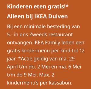 [IKEA Duiven] Gratis kindermenu (met 5 balletjes!) vanaf €5 besteding in het IKEA restaurant