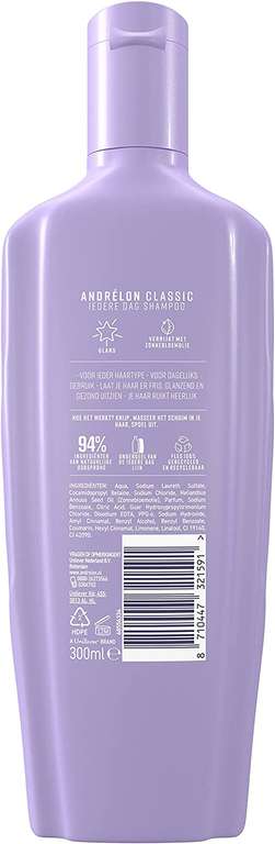Andrélon Classic Iedere Dag Shampoo Voor Ieder Haartype - 6 x 300 ml voor €8,09