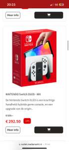 Nintendo Switch OLED zwart-wit (outlet) @ MediaMarkt