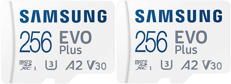 2 Stuks Samsung MicroSD EVO Plus 256GB voor €34,99 @ Art & Craft
