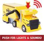 PAW Patrol Big Truck Pups - PAW Patrol Rubble 2 in 1 transformerende X-Treme Truck met graafmachine hijskraan licht en geluid actiefiguren