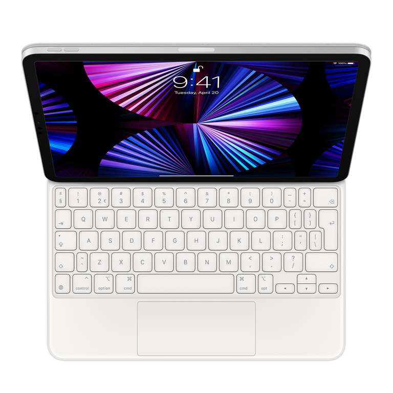 Apple Magic Keyboard voor 11" iPad Pro (1e/2e/3e gen) en iPad Air (4e/5e gen) (Wit/Zwart)