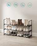 SONGMICS 3-plank metalen schoenenrek voor €11,96 @ Amazon NL