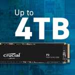 Crucial P3 Interne SSD 1TB (CT1000P3SSD8, PCIe 3.0 x4, NVMe, M.2 2280)