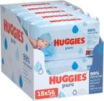 Huggies baby billendoekjes - Pure - 1008 stuks (18 x 56 doekjes) - Voordeelverpakking