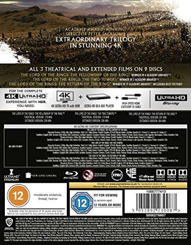 Lord of the Rings Trilogy - 4K UHD Blu-ray [Prijsfout?]
