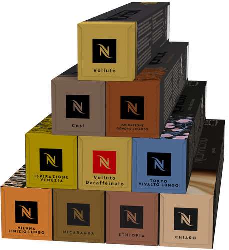 Nespresso Mild of Intens pakket capsules + Welkomstpakket (100st!)
