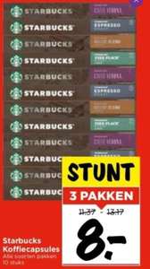 Vomar: Starbucks Nespresso cups 3x10 voor €8,-