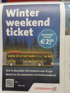 Winterweekend ticket Connexxion Noord Holland