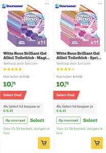 [select deals bol.com] Witte Reus Brilliant Gel Allin1 Toiletblok - Arctic Ocean- WC Blokjes Voordeelverpakking - 11 Stuks €10,71