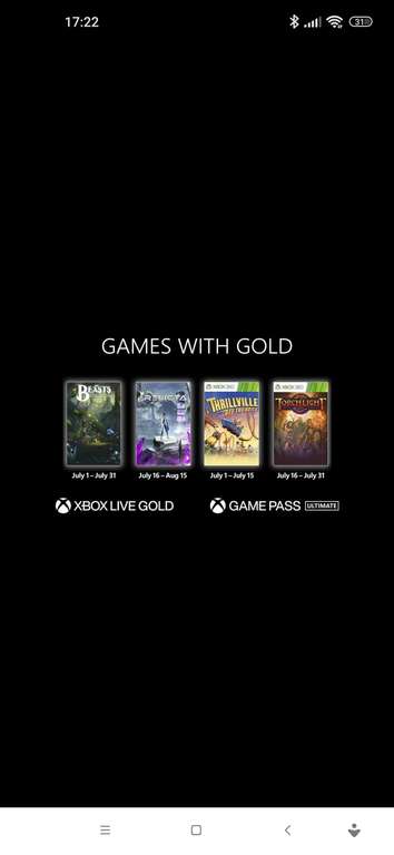 Games with gold juli 2022