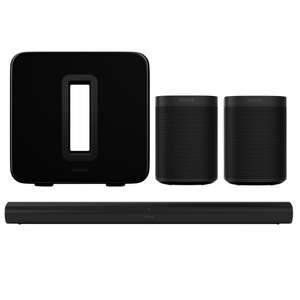 Sonos Arc One 5.1 Home Theatre Set (Arc + Sub + 2x One) voor €1549 @ tink