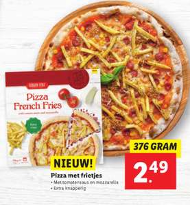 Belgische stijl pizza met franse frietjes voor €2,49 @ Lidl
