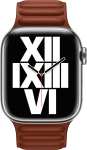 Apple Watch bandje - Leer - Voor Apple Watch 3/4/5/6/7/8/SE 38/40/41mm - Ink & Omber