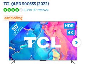 TCL 50C635 QLED TV voor €499