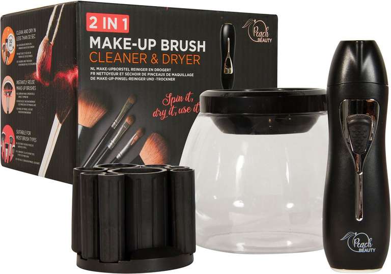 Peach Beauty 2-in-1 make-up kwasten reiniger en droger voor €4,90 @ Ochama