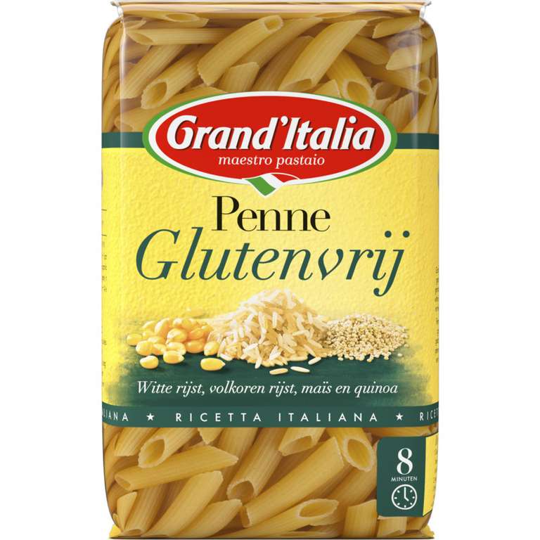 2x Grand' Italia Penne glutenvrij voor 3,99 bij Albert Heijn