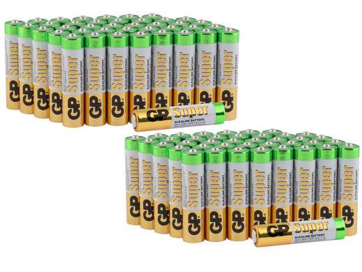 80x GP Alkaline Super Batterij | 1.5 V | 40x AA + 40x AAA