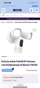 Eufy by Anker Full HD IP-Camera met Schijnwerper & Sirene | T8420