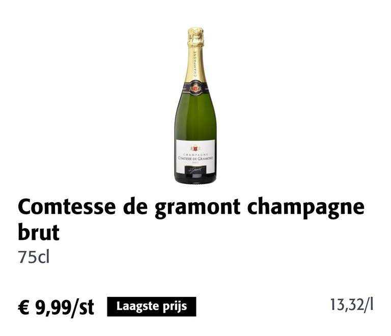 [GRENSDEAL BELGIË] Champagne aan €9,99 bij Colruyt - lees de omschrijving