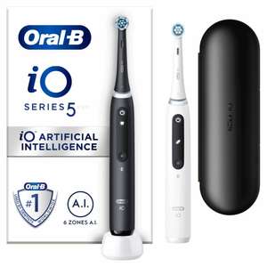 Oral-B Elektrische Tandenborstels iO 5 Zwart & Wit 2 stuks