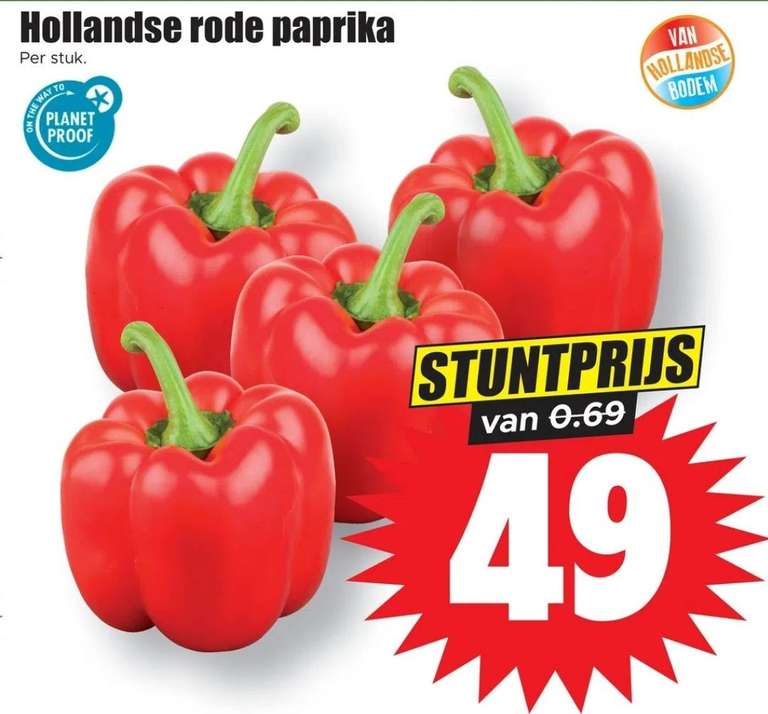 Rode paprika - Dirk
