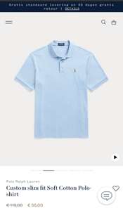 Ralph Lauren polo | Custom slim fit Soft Cotton Polo-shirt
