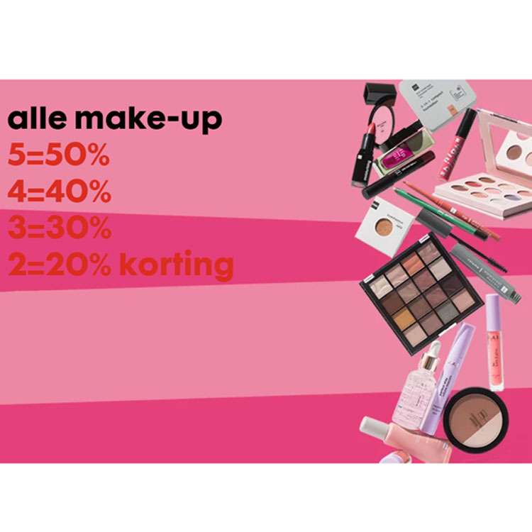 HEMA: alle make-up -50% (min. 5 stuks)