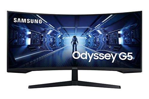 Samsung Odyssey G5 C34G55TWWR - Curved 34" UWQHD 3440x1440 - VA panel - 165Hz - 1 ms - HDR10 - FreeSync Premium