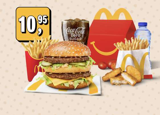 McDonald’s App Festival (t/m dinsdag Happy Meal + Voordeelmenu €10,95)