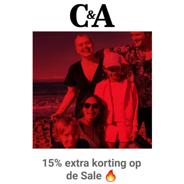 C&A: sale tot -70% + 15% extra korting