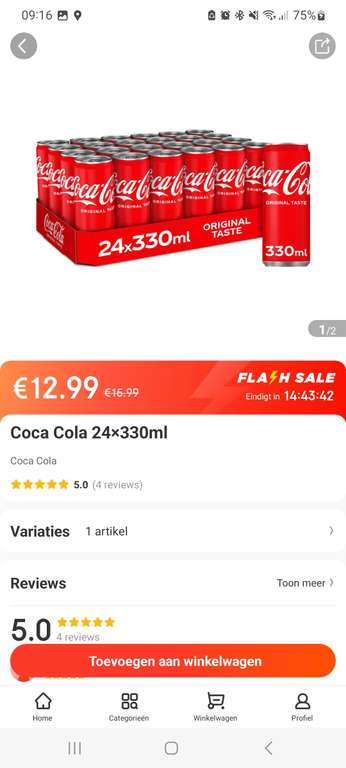 [Ochama] Tray Coca cola voor 7,99 (33 cent voor 33cl)